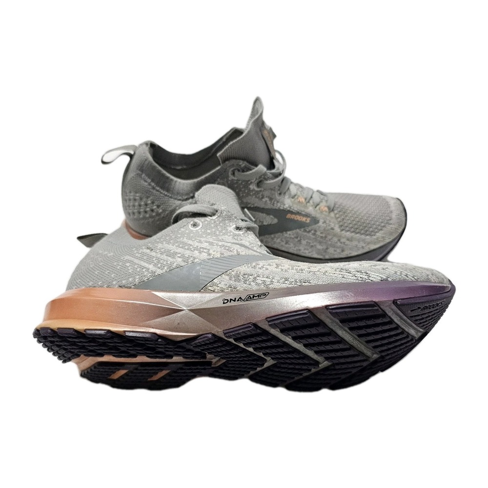 Brooks Levitate 3 1203001B134 Womens US 6.5 Running Shoes Gray Purple Sneakers
